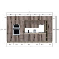 Bucatarie ZONE B 420 FRONT PAL K002 / decor K366